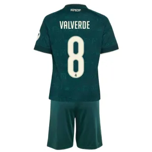 Real Madrid Federico Valverde 8 Djeca Nogometni Dresovi 2026/27 Gostujući (+ Kratke Hlače) Real Madrid Federico Valverde 8 Djeca Nogometni Dresovi 2026/27 Gostujući (+ Kratke Hlače)