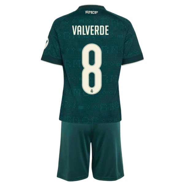 Real Madrid Federico Valverde 8 Djeca Nogometni Dresovi 2026/27 Gostujući (+ Kratke Hlače) Real Madrid Federico Valverde 8 Djeca Nogometni Dresovi 2026/27 Gostujući (+ Kratke Hlače)