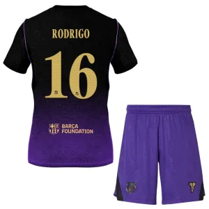 FC Barcelona Rodrigo 16 Djeca Nogometni Dresovi 2026/27 Gostujući (+ Kratke Hlače)