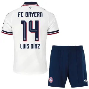 FC Bayern München Luis Díaz 14 Djeca Nogometni Dresovi 2026/27 Gostujući (+ Kratke Hlače) FC Bayern München Luis Díaz 14 Djeca Nogometni Dresovi 2026/27 Gostujući (+ Kratke Hlače)