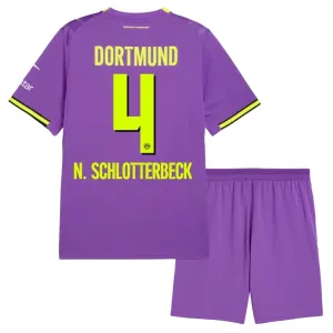 Borussia Dortmund Nico Schlotterbeck 4 Djeca Nogometni Dresovi 2026/27 Treći (+ Kratke Hlače) Borussia Dortmund Nico Schlotterbeck 4 Djeca Nogometni Dresovi 2026/27 Treći (+ Kratke Hlače)