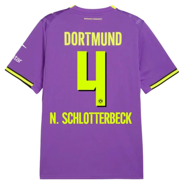 Borussia Dortmund Nico Schlotterbeck 4 Nogometni Dresovi 2026/27 Treći Borussia Dortmund Nico Schlotterbeck 4 Nogometni Dresovi 2026/27 Treći