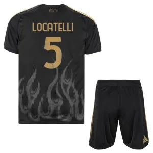Juventus Locatelli 5 Djeca Nogometni Dresovi 2026/27 Treći (+ Kratke Hlače) Juventus Locatelli 5 Djeca Nogometni Dresovi 2026/27 Treći (+ Kratke Hlače)
