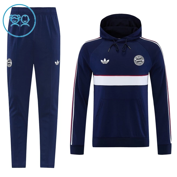 Bayern München Djeca Komplet trenirke s kapuljačom 2026/27 Navy Bayern München Djeca Komplet trenirke s kapuljačom 2026/27 Navy