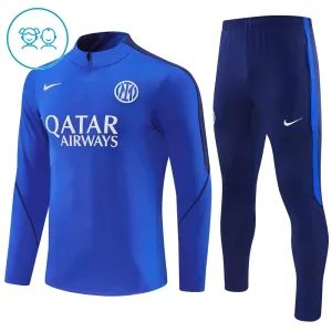 Inter Milan Djeca Duks komplet za trening Četvrtina Zip 2026/27 Plava