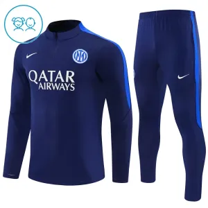 Inter Milan Djeca Duks komplet za trening Četvrtina Zip 2026/27 Plava