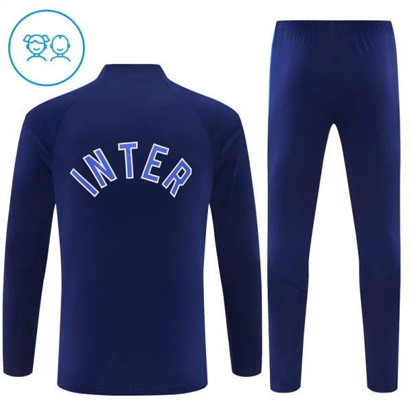 Inter Milan Djeca Duks komplet za trening Četvrtina Zip 2026/27 Plava