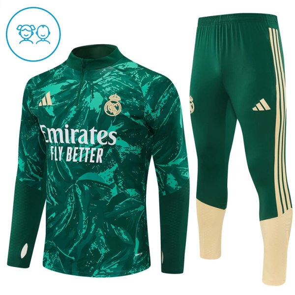 Real Madrid Djeca Duks komplet za trening Četvrtina Zip 2026/27 Zelena Real Madrid Djeca Duks komplet za trening Četvrtina Zip 2026/27 Zelena