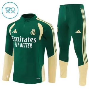 Real Madrid Djeca Duks komplet za trening Četvrtina Zip 2026/27 Zelena Real Madrid Djeca Duks komplet za trening Četvrtina Zip 2026/27 Zelena