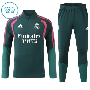 Real Madrid Djeca Duks komplet za trening Četvrtina Zip 2026/27 Zelena Real Madrid Djeca Duks komplet za trening Četvrtina Zip 2026/27 Zelena