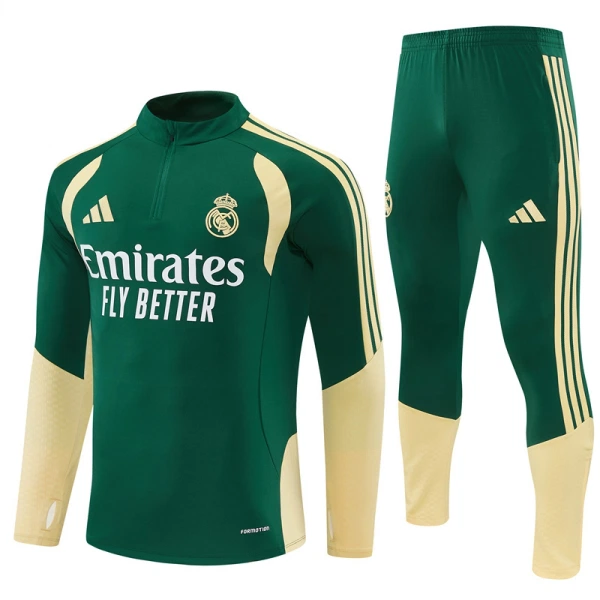 Real Madrid Duks komplet za trening Četvrtina Zip 2026/27 Zelena Real Madrid Duks komplet za trening Četvrtina Zip 2026/27 Zelena
