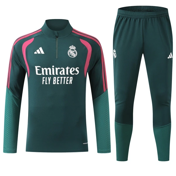 Real Madrid Duks komplet za trening Četvrtina Zip 2026/27 Zelena