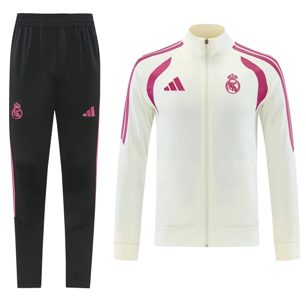 Real Madrid Trenirka jakna odijelo 2026/27 Bijela Real Madrid Trenirka jakna odijelo 2026/27 Bijela
