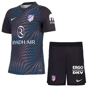 Atlético Madrid Djeca Golmanski Nogometni Dresovi 2026/27 Crna (+ Kratke Hlače)