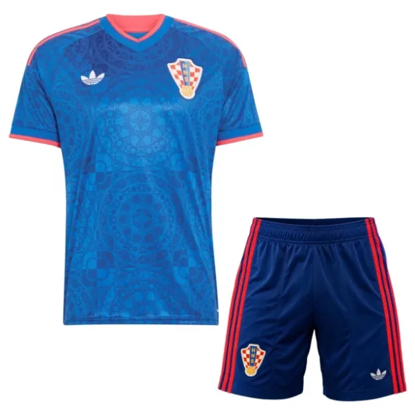 Hrvatska Djeca Nogometni Dresovi 2026/27 Gostujući (+ Kratke Hlače)