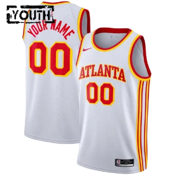 Atlanta Hawks Košarkaški dres Djeca Association Edition Swingman Prilagođeno Bijela