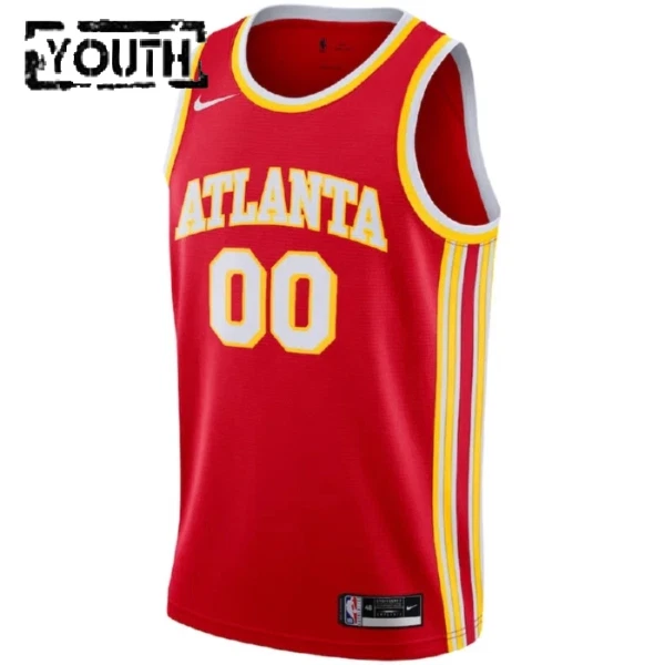 Atlanta Hawks Košarkaški dres Djeca Icon Edition Swingman Prilagođeno Crvena