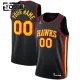Atlanta Hawks Košarkaški dres Djeca Statement Edition Swingman Prilagođeno Crna
