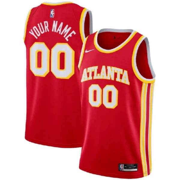 Atlanta Hawks Košarkaški dres Icon Edition Swingman Prilagođeno Crvena