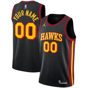 Atlanta Hawks Košarkaški dres Statement Edition Swingman Prilagođeno Crna