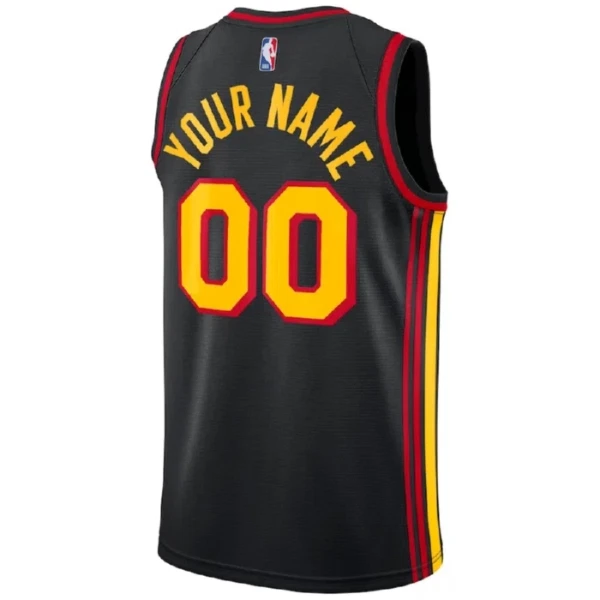 Atlanta Hawks Košarkaški dres Statement Edition Swingman Prilagođeno Crna