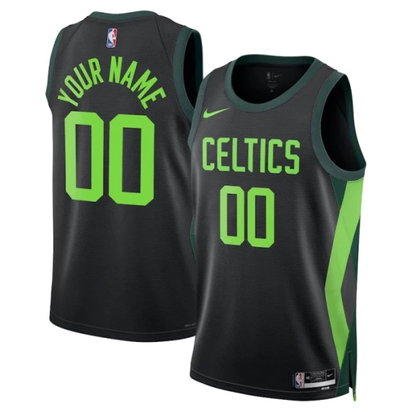 Boston Celtics Košarkaški dres City Edition 2024/25 Swingman Prilagođeno Crna