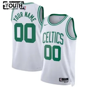 Boston Celtics Košarkaški dres Djeca Association Edition Swingman Prilagođeno Bijela
