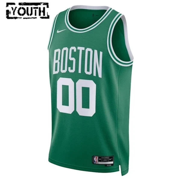 Zelena Boston Celtics Košarkaški dres Djeca Icon Edition Swingman Prilagođeno