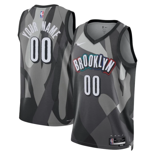 Brooklyn Nets Košarkaški dres City Edition 2024/25 Swingman Prilagođeno Siva