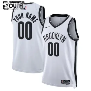 Brooklyn Nets Košarkaški dres Djeca Association Edition Swingman Prilagođeno Bijela
