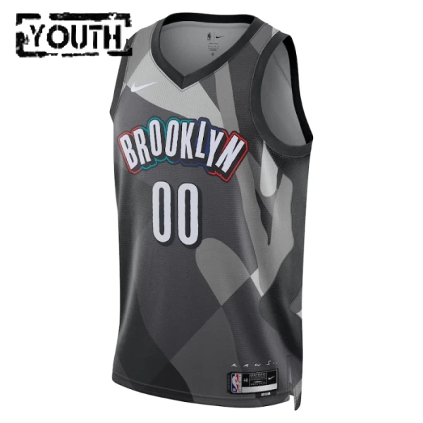 Brooklyn Nets Košarkaški dres Djeca City Edition 2024/25 Swingman Prilagođeno Siva