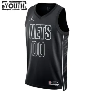 Brooklyn Nets Košarkaški dres Djeca Statement Edition Swingman Prilagođeno Crna