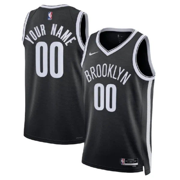 Brooklyn Nets Košarkaški dres Icon Edition Swingman Prilagođeno Crna