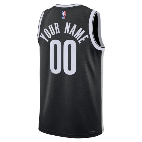 Brooklyn Nets Košarkaški dres Icon Edition Swingman Prilagođeno Crna