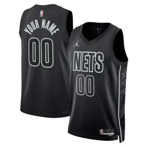 Brooklyn Nets Košarkaški dres Statement Edition Swingman Prilagođeno Crna