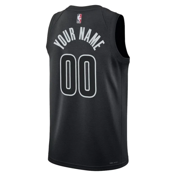 Brooklyn Nets Košarkaški dres Statement Edition Swingman Prilagođeno Crna