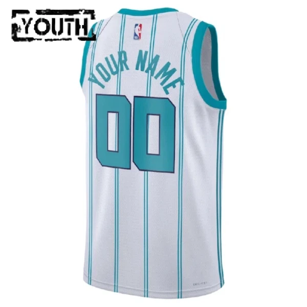 Charlotte Hornets Košarkaški dres Djeca Association Edition Swingman Prilagođeno Bijela