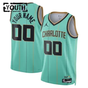 Charlotte Hornets Košarkaški dres Djeca City Edition 2024/25 Swingman Prilagođeno Tirkizna