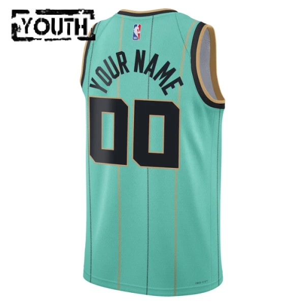 Charlotte Hornets Košarkaški dres Djeca City Edition 2024/25 Swingman Prilagođeno Tirkizna