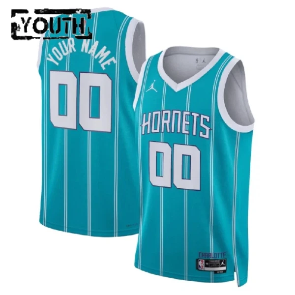 Charlotte Hornets Košarkaški dres Djeca Icon Edition Swingman Prilagođeno Tirkizna
