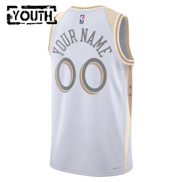 Chicago Bulls Košarkaški dres Djeca City Edition 2024/25 Swingman Prilagođeno Bijela