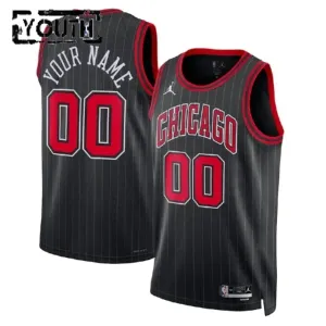 Chicago Bulls Košarkaški dres Djeca Statement Edition Swingman Prilagođeno Crna