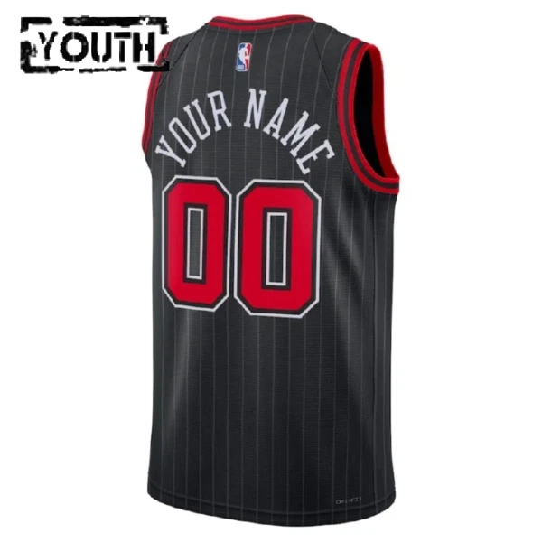 Chicago Bulls Košarkaški dres Djeca Statement Edition Swingman Prilagođeno Crna