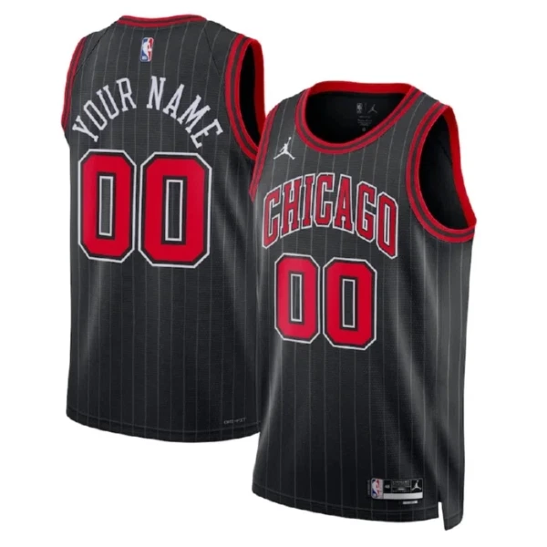 Chicago Bulls Košarkaški dres Statement Edition Swingman Prilagođeno Crna Chicago Bulls Košarkaški dres Statement Edition Swingman Prilagođeno Crna