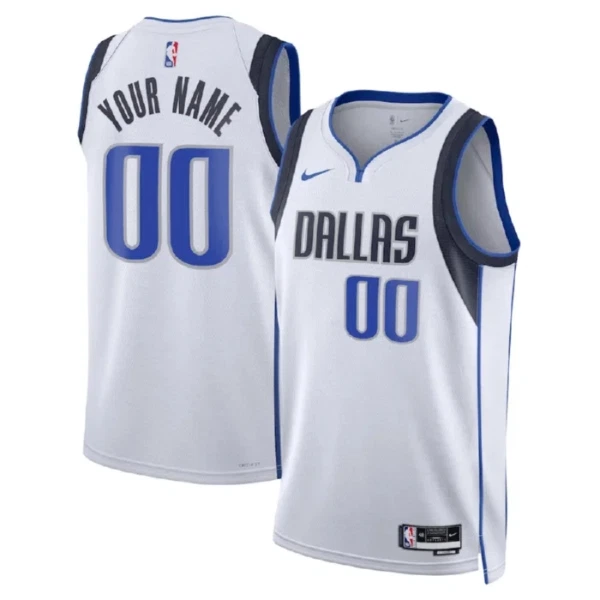 Dallas Mavericks Košarkaški dres Association Edition Swingman Prilagođeno Bijela