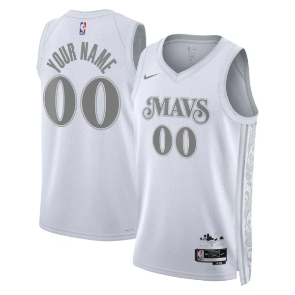 Dallas Mavericks Košarkaški dres City Edition 2024/25 Swingman Prilagođeno Bijela