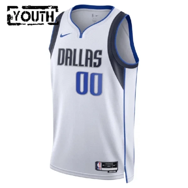 Dallas Mavericks Košarkaški dres Djeca Association Edition Swingman Prilagođeno Bijela