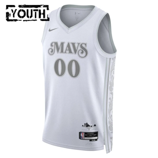 Dallas Mavericks Košarkaški dres Djeca City Edition 2024/25 Swingman Prilagođeno Bijela