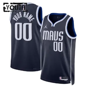 Dallas Mavericks Košarkaški dres Djeca Statement Edition Swingman Prilagođeno Crna