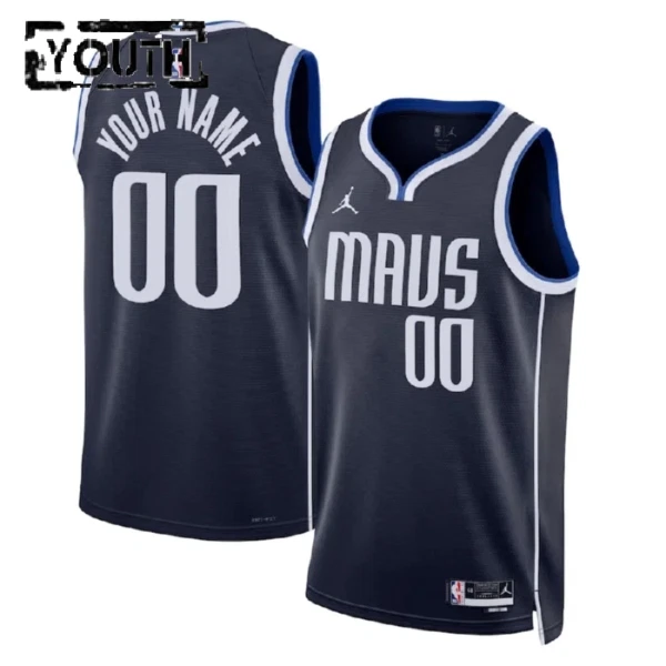 Dallas Mavericks Košarkaški dres Djeca Statement Edition Swingman Prilagođeno Crna